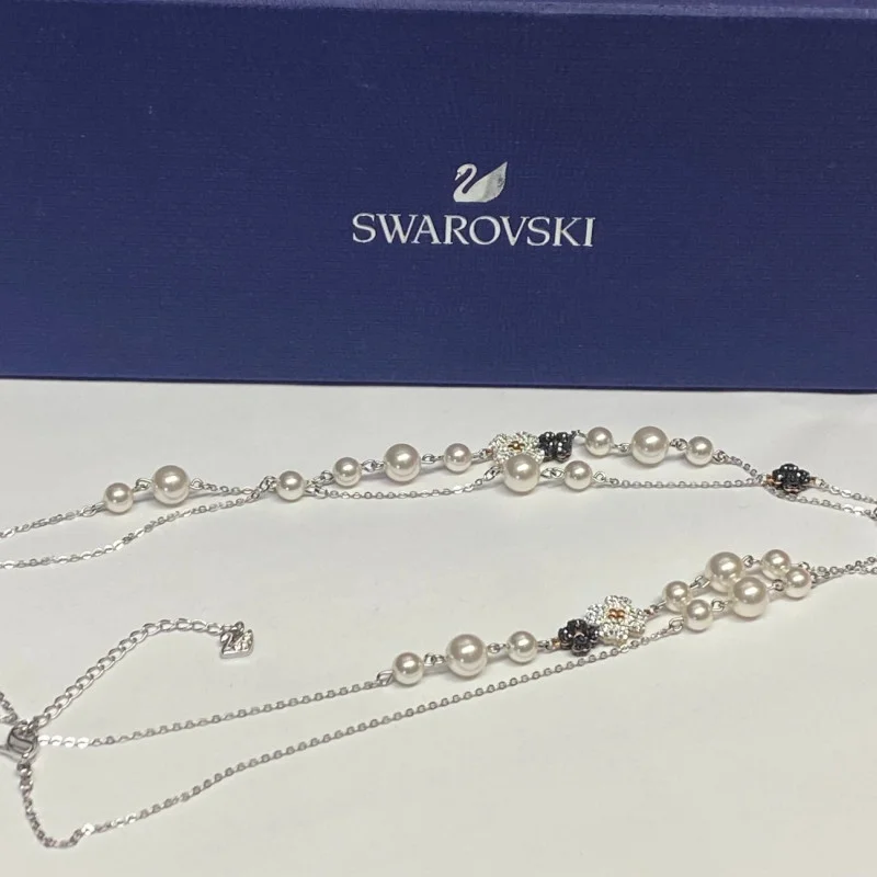 Swarovski Crystal long Necklace 42in Long
