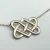 Tiffany & Co. Sterling Picasso Celtic Love Knot Pendant Necklace 16"