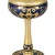 Russian silver 925 & 24k Gold Plated Wine Chalice Enamel Small Bird Filigree