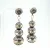 American West Sterling Silver Native Pearl Graduated Dangle Earrings