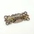 Art Nouveau 925 Sterling Silver Rectangular Floral Tiny Brooch Pin