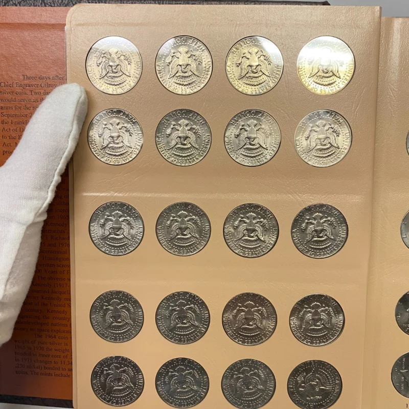 DANSCO ALBUM #7166 1964-2017 Kennedy Half Dollars Set of 88 Coins (1964-2011)