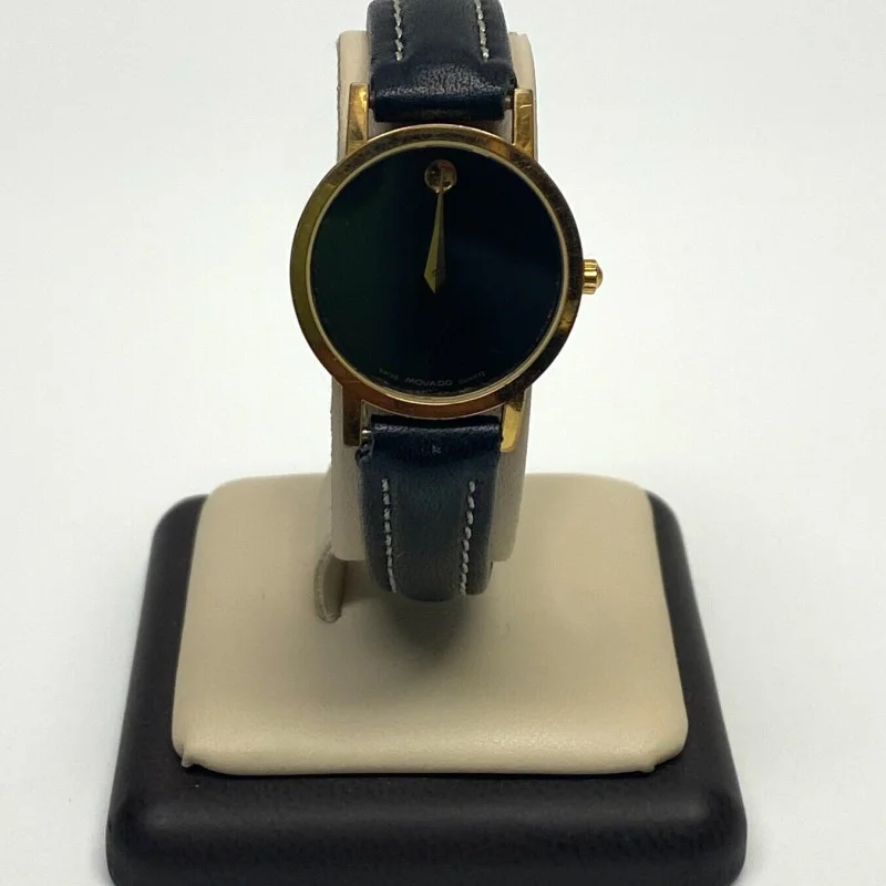 Movado 87.A1.832 Ladies Gold Tone Black Museum Dial Ladies Watch