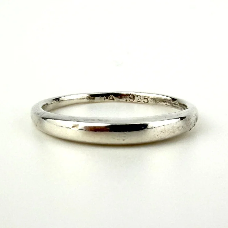 Sterling Silver Eternity Band Ring Ring Size 7.0