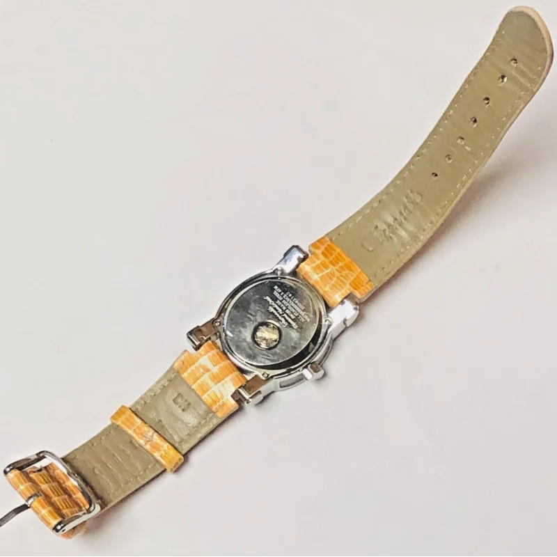 Faconnable Automatic Pink Mother Of Pearl Dial Diamond Bezel Leather Watch !!!