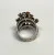 Vintage Designed Coral Stones & Diamond  Sterling Silver 925   Woman Ring Size 7