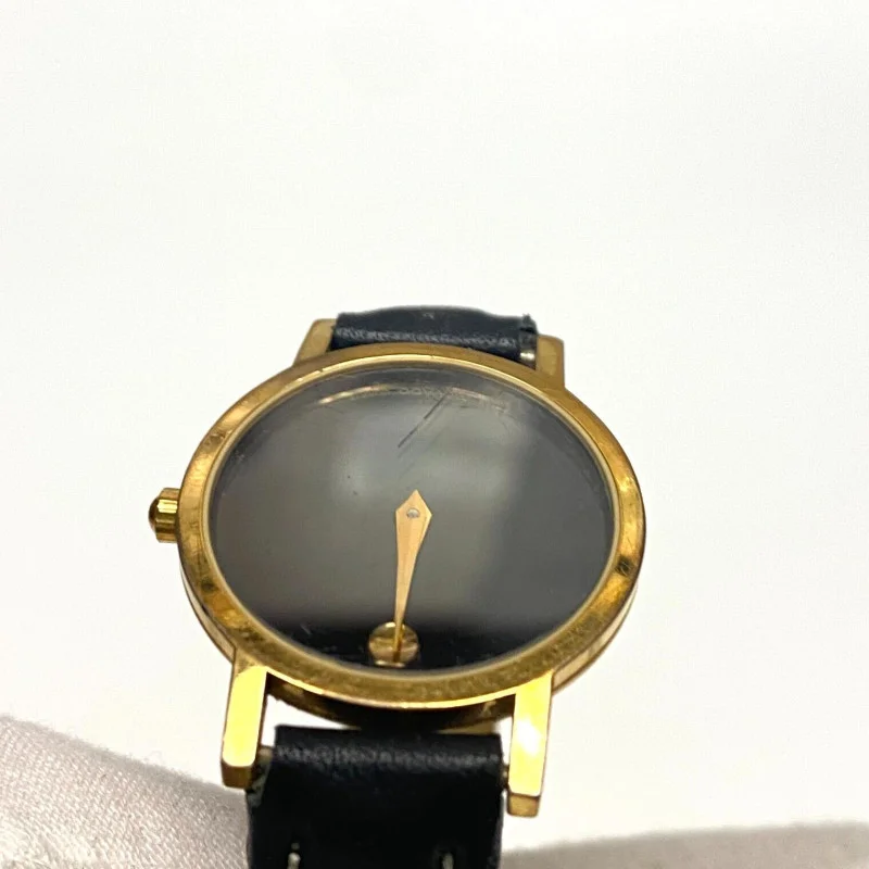 Movado 87.A1.832 Ladies Gold Tone Black Museum Dial Ladies Watch
