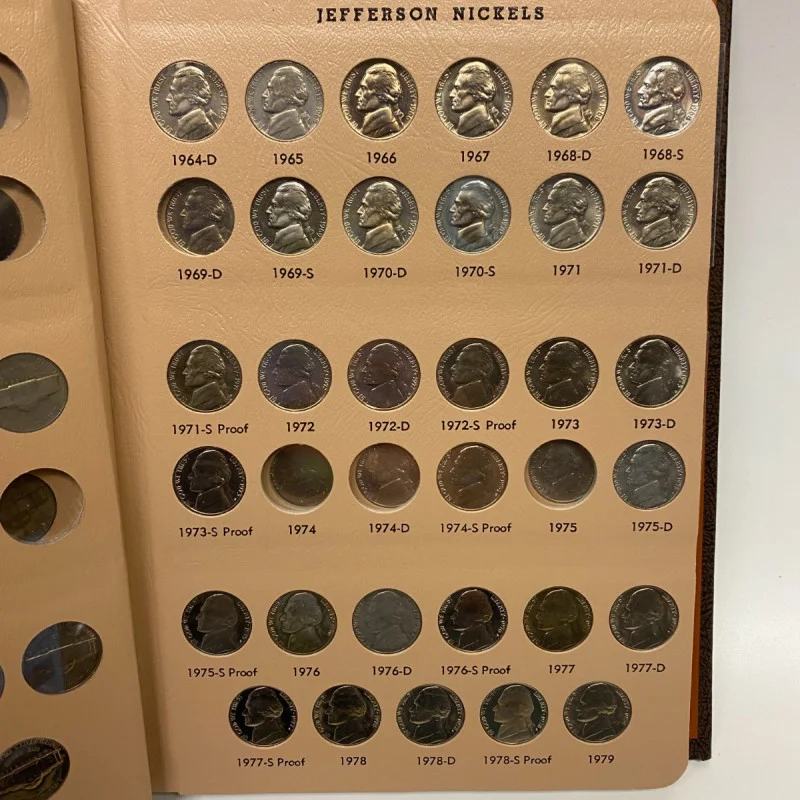 Jefferson Nickels Dansco Album with Proofs #8113 - 1938 to 2005 - No Coins