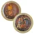 Art Treasures of the World Set 2 Plates Rembrandt Self-Portrait + Man in Helmet