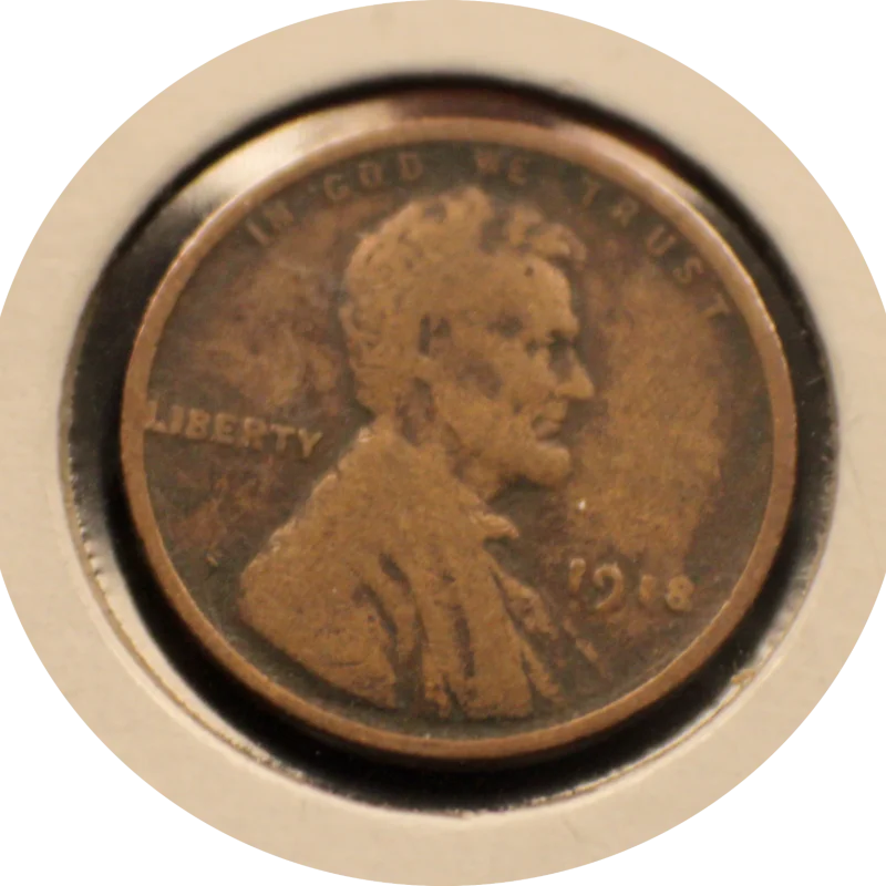 1918 WHEAT PENNY Abraham Lincoln One Cent . #004
