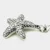 925 Sterling Silver Starfish Pendant Necklace with CZ - 15" Chain