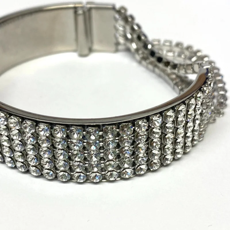 SWAROVSKI Ladies Fit White Stainless Steel Bangle