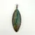 Vintage Large Labradorite Sterling Silver Necklace Pendant Marquise Shape