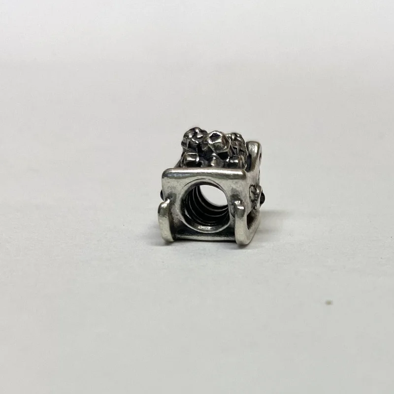 Pandora RETIRED Garnet Sleigh Charm 790562 Christmas Santa