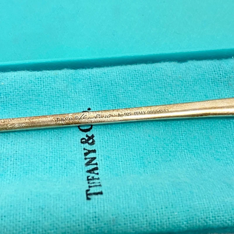 Tiffany & Co. Elsa Peretti 925 Sterling Silver Open Heart Silver Feeding Spoon