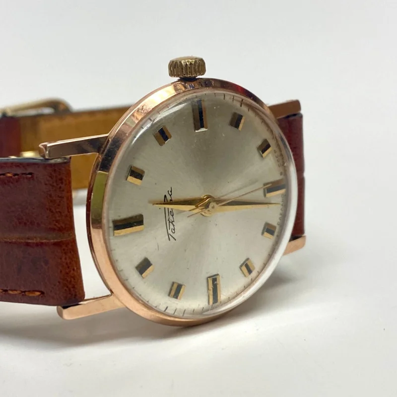 Raketa Soviet Union Man Wristwatch 14k Solid Gold