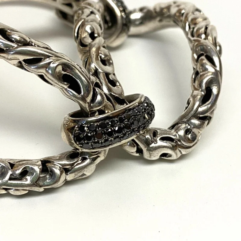 Charles Krypell 14K/925 White Gold + Colored Diamond 3.40 ct Link Bracelet