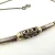 Vintage Sterling Silver 925 & Golden Ball Filigree Tube Beaded Necklace - 15"