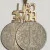 Unqiue 14K Call Home Words ON Two Ten Cents Coins  Head Pendent