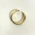 Yellow Gold Plated Double Band Cubic Zirconia .925 Silver Ring Sizes 8