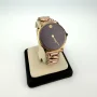 Vintage Admiral Two-Tone Quartz Watch Purple Dial Admiral Bracelet Swiss Made