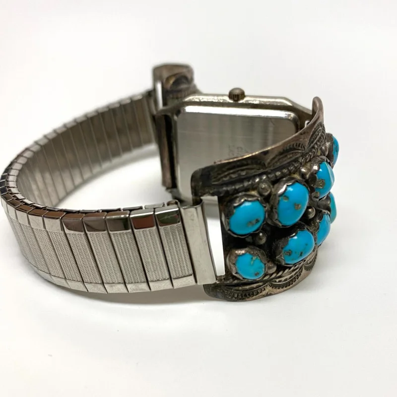 Sterling Silver and Turquoise Arenix Watch Japan Movement