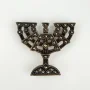 Vintage 925 A Silver and Marcasite Jewish Menorah Pendant/Brooch Pin