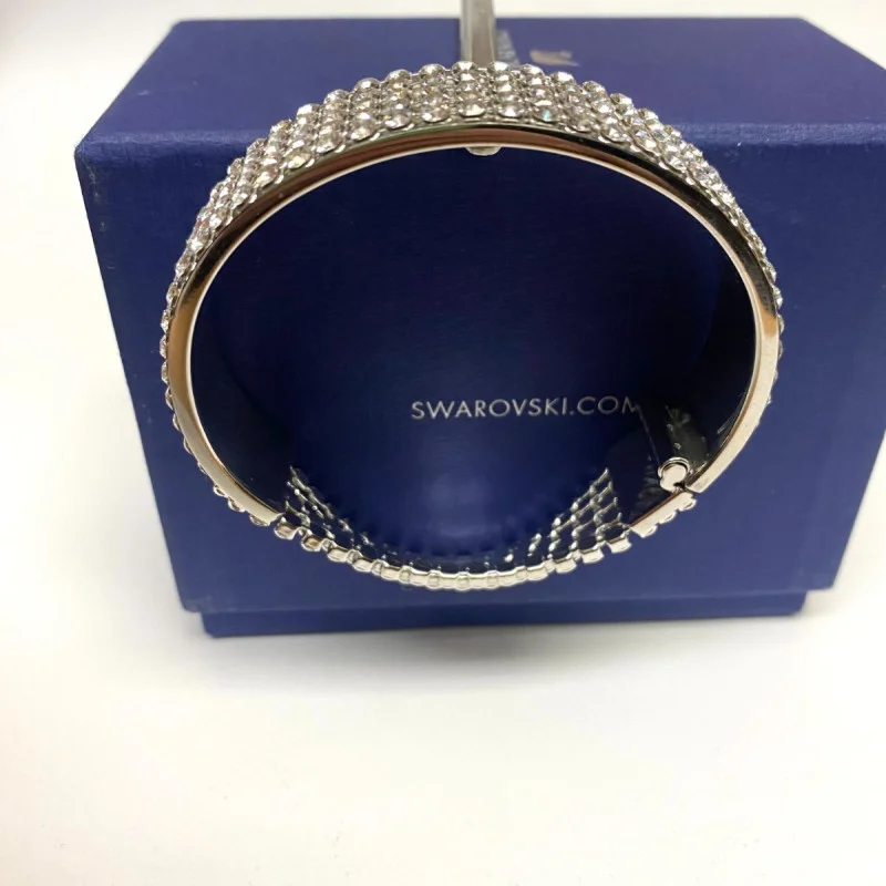 SWAROVSKI Ladies Fit White Stainless Steel Bangle