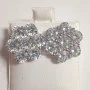 Sterling Silver Designed with Cubic Zuconia Gems Woman's Earrings
