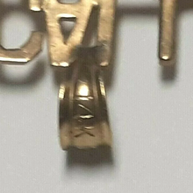 Unqiue 14K Call Home Words ON Two Ten Cents Coins  Head Pendent