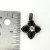 Vintage Thai Sterling Silver Black Onyx Marcasite & Achroite Tourmaline Pendant 