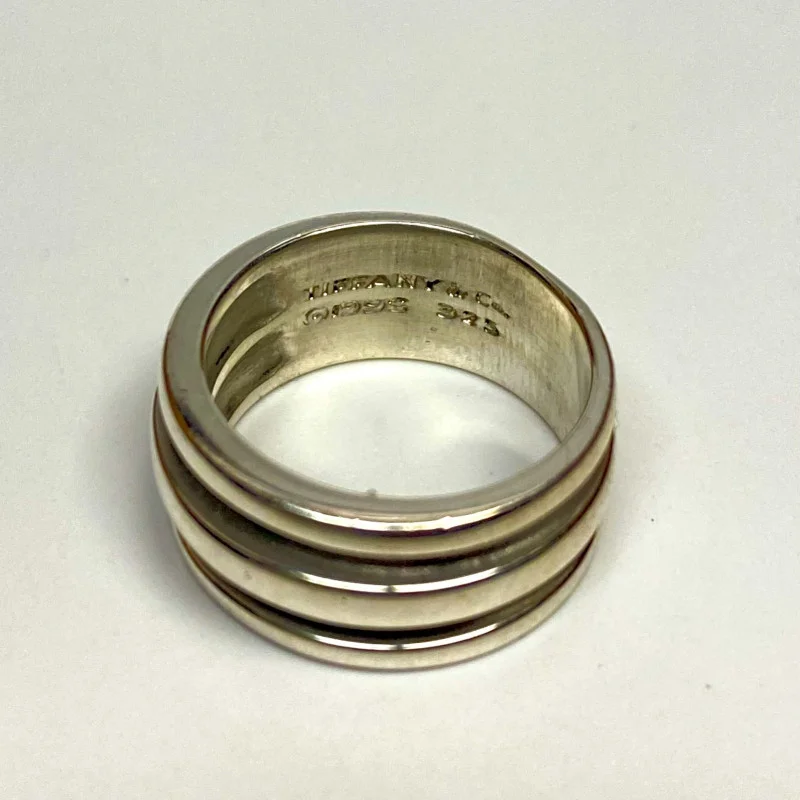Tiffany & Co Ring  1995 Atlas Groove Wide Band Ring Size 5