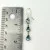 Sterling Silver Blue Topaz Triple Drop Dangle Earrings - 925
