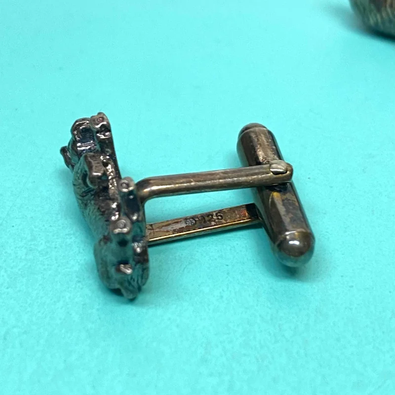 Tiffany & Co. Sterling Silver Bull Bear Cufflinks
