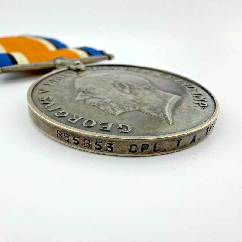 GEORGIVS V BRITT. OMN REX ET IND IMP WWI BRITISH WAR SILVER MEDAL 1914-1918