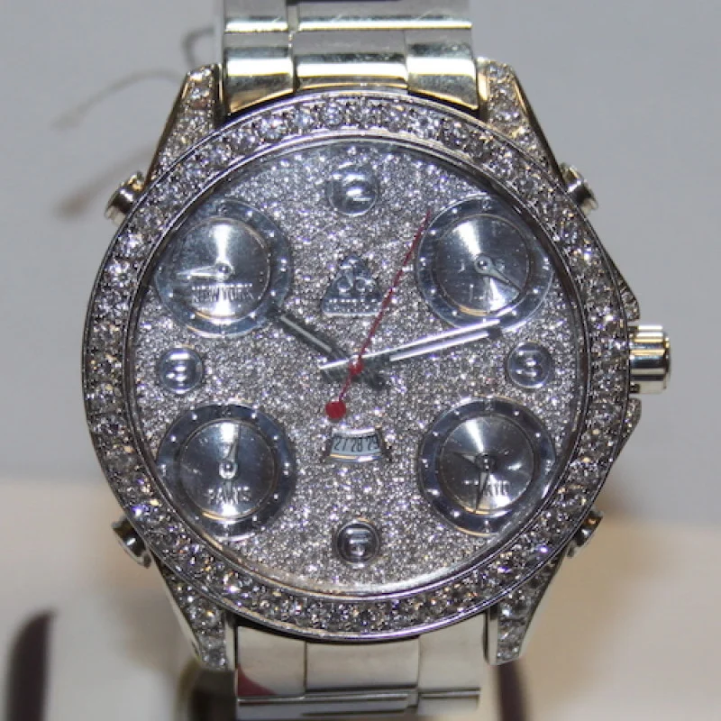 Jacob & Co Five 5 Time Zone Diamond Watch Box Papers 100% AUTHENTIC !!!