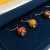 Faberge Egg Wine Glass Charms: Set of Six in Velvet Case - EXCELLENT CONDITION!