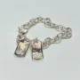 GUCCI Dog Tag Double Tag Bracelet SV925 made in Italy