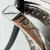 Sterling Silver Two-Tone CZ Teardrop Pendant Necklace on Rubber Cord