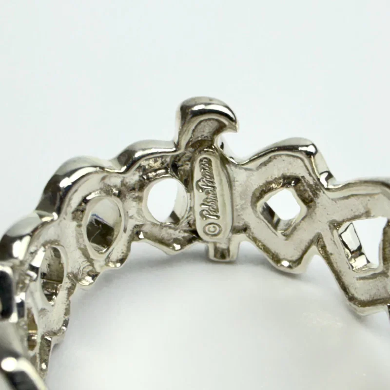 Tiffany & Co Paloma’s Graffiti Love And Kisses Ring Sterling Size 6