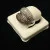 One Lady's Champagne And White Diamond Ring Mounting in Made of 18kt White Gold
