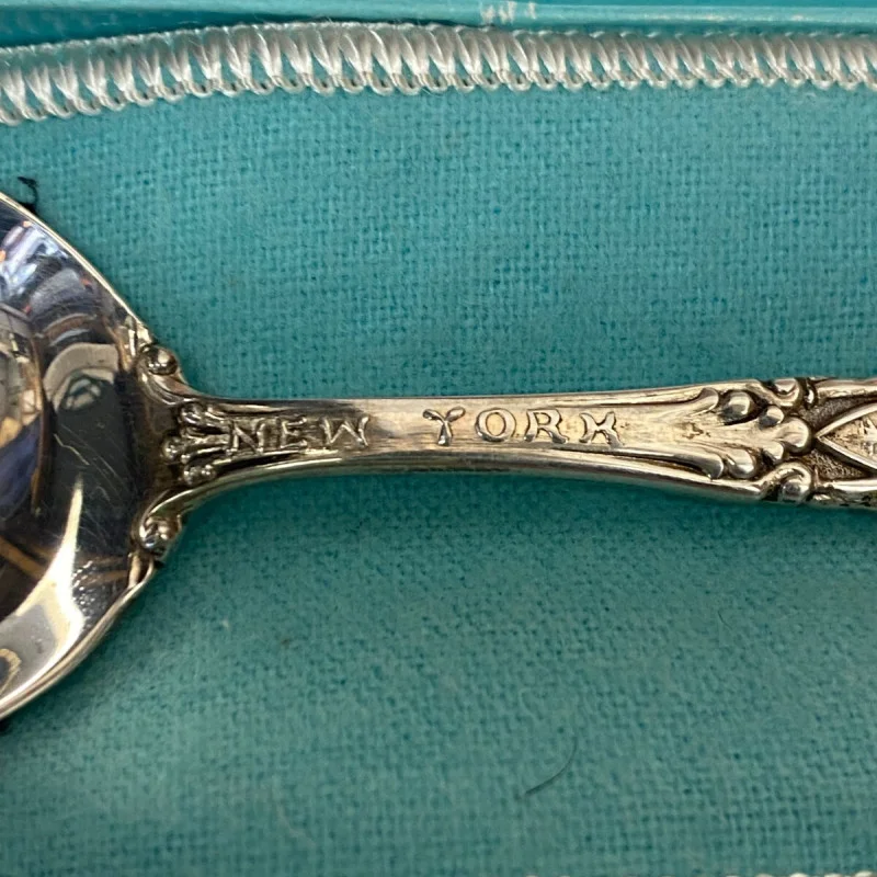 Souvenir Spoon "Statue of Liberty" New York City by Tiffany & Co - Sterling, 6"
