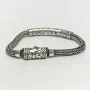 Annika Witt Bali Sterling Silver Bracelet ATI ID .925 Wheat Leaf Design 7.5&quo