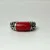 Vintage Tag Sterling Silver Red Coral ring, sz 7.0