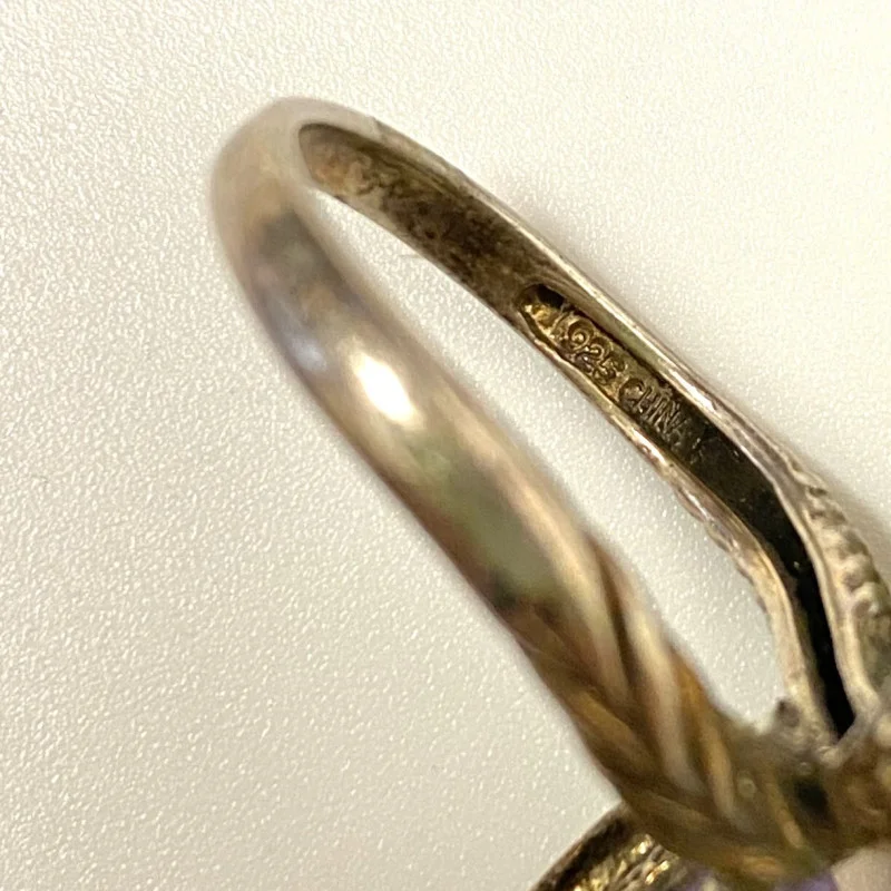 Joy Jade and White Sapphires Sterling Silver Shape Dragon Ring