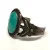 Vintage Cuff Bracelet Bell Sterling with Turquoise