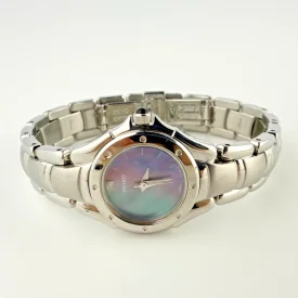 Seiko Ladies Mother of Pearl Dial Stainless Steel Quartz Watch - Iridescent Dial