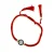 Protective Elegance –  Silver & Yellow Gold Plated  Evil Eye Adjustable Bracelet