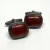Vintage Red Agate Cufflinks Sterling Silver