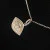 Silver 925 and White Sapphire, Celestial Protector Eye Chain Pendant 18 inches